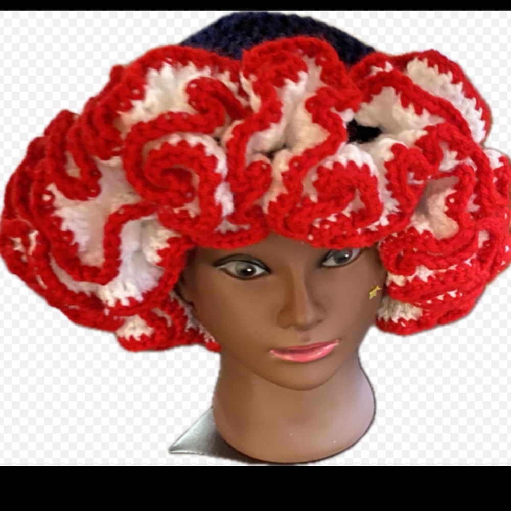 Ruffled hat